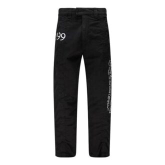 Pantaloni imprimați FW20 pentru bărbați, negri