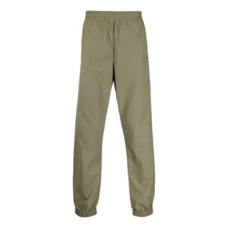 Pantaloni lungi casual FW21 cu logo, versiune standard, verde închis