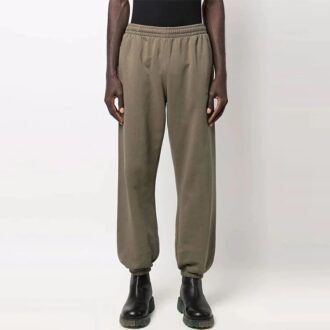 Pantaloni lungi casual largi Off-White pentru bărbați SS22, culoare solidă, verde