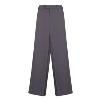 Pantaloni lungi casual Off-White pentru bărbați FW21, croi drept, culoare solidă, croială largă, gri