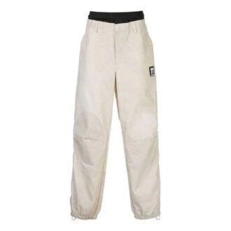 Pantaloni lungi casual pentru bărbați Off-White, croi larg, bej Pantaloni lungi casual pentru bărbați Off-White, croi larg, bej