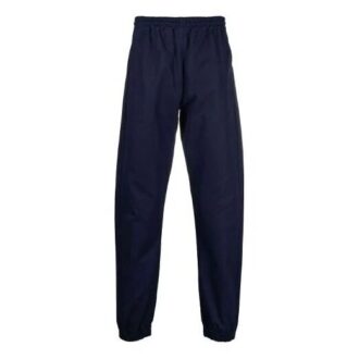 Pantaloni lungi casual pentru bărbați Off-White, cu logo, culoare solidă, croială largă, albastru Pantaloni lungi casual pentru bărbați Off-White, cu logo, culoare solidă, croială largă, albastru