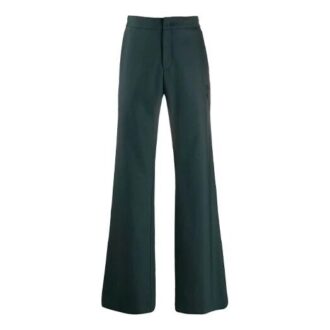 Pantaloni lungi de costum pentru bărbați Off-White, croi larg, verde închis Pantaloni lungi de costum pentru bărbați Off-White, croi larg, verde închis