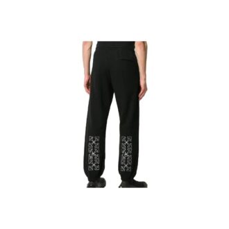 Pantaloni lungi sport cu imprimeu săgeată Negru