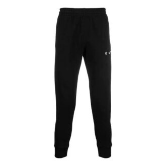 Pantaloni lungi sport cu logo SS21, negri