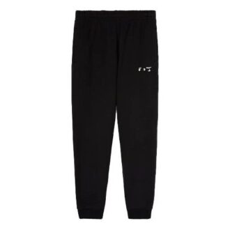 Pantaloni lungi sport cu logo SS22, versiune standard, negru