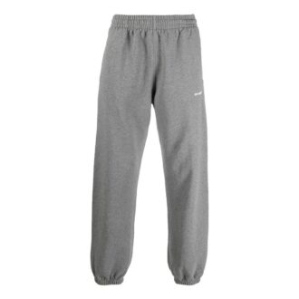 Pantaloni/pantaloni de sport/pantaloni de jogging Off-White pentru bărbați FW22 Wave Diag Logo Stripe Bundle Feet, gri