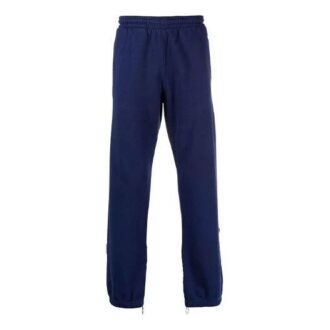 Pantaloni/pantaloni de sport/pantaloni de jogging pentru bărbați Off-White, cu imprimeu Arrows, culoare solidă, albastru