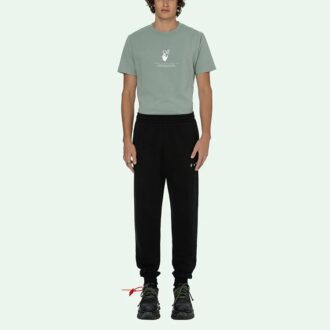 Pantaloni/pantaloni sport/pantaloni de jogging Off-White pentru bărbați SS21 cu logo, negri