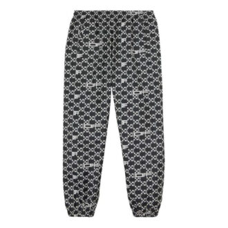 Pantaloni/pantaloni sport/pantaloni de jogging Off-White pentru bărbați SS22 cu imprimeu complet cu săgeți și litere, negru
