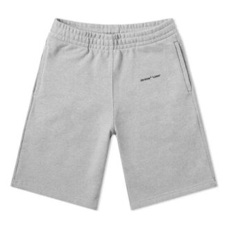 Pantaloni Scurți Basic Printing cu logo mic, gri