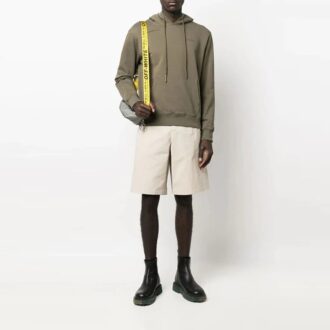 Pantaloni scurți Bermuda Off-White pentru bărbați SS22 cu imprimeu Arrows, bej
