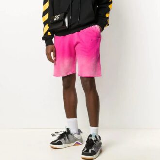 Pantaloni Scurți bărbați Off-White Tie Dye roz Pantaloni Scurți bărbați Off-White Tie Dye roz