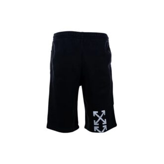 Pantaloni Scurți casual cu imprimeu pictat, versiune standard, negru