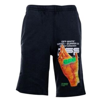 Pantaloni Scurți casual cu imprimeu, versiune neagră