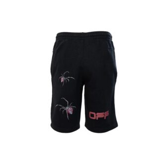 Pantaloni Scurți casual cu imprimeu, versiune standard, negru