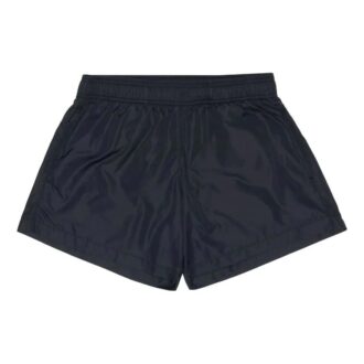 Pantaloni Scurți Casual Off-White pentru bărbați FW22 cu imprimeu logo și talie elastică, versiune dreaptă, negru Pantaloni Scurți Casual Off-White pentru bărbați FW22 cu imprimeu logo și talie elastică, versiune dreaptă, negru