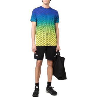 Pantaloni Scurți cu imprimeu logo SS22, versiune standard, negru