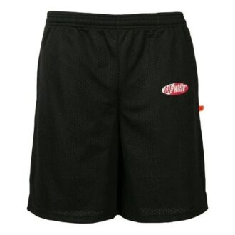 Pantaloni Scurți cu talie elastică și imprimeu cu logo, versiune neagră Pantaloni Scurți cu talie elastică și imprimeu cu logo, versiune neagră