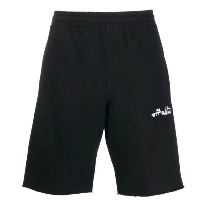 Pantaloni scurți de trening cu logo script