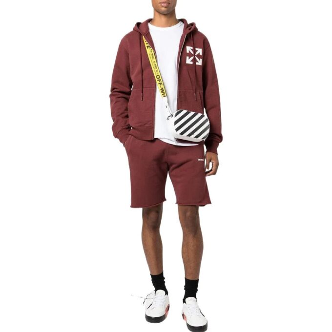 Pantaloni scurți de trening Diag Helvetica „Barolo”