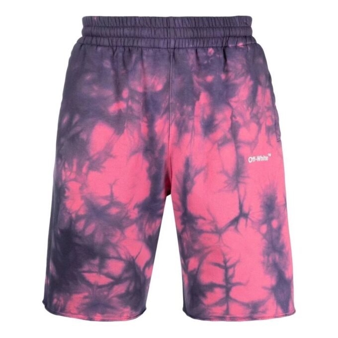 Pantaloni Scurți de trening tie-dye „Roz”