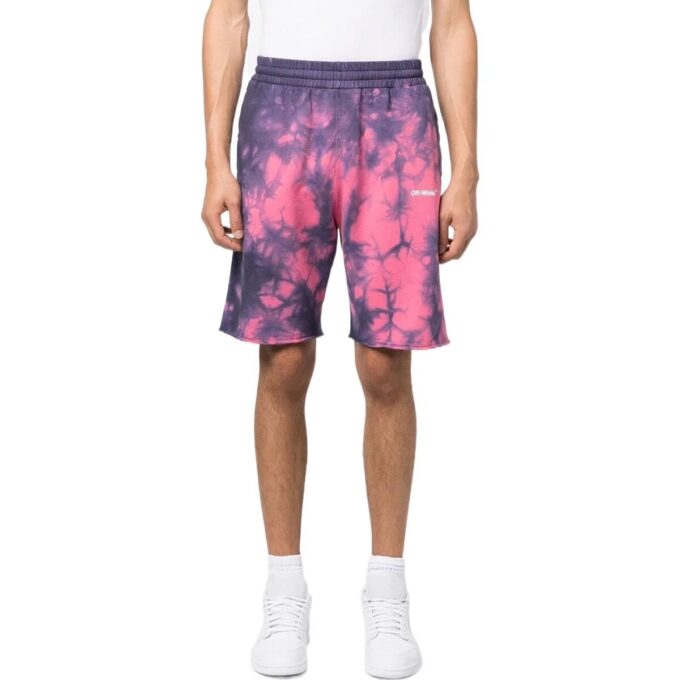 Pantaloni Scurți de trening tie-dye „Roz”