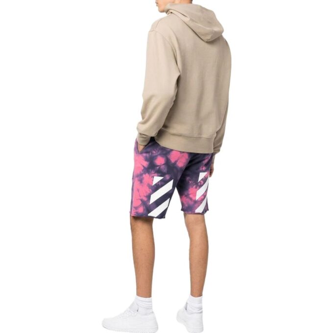 Pantaloni Scurți de trening tie-dye „Roz”