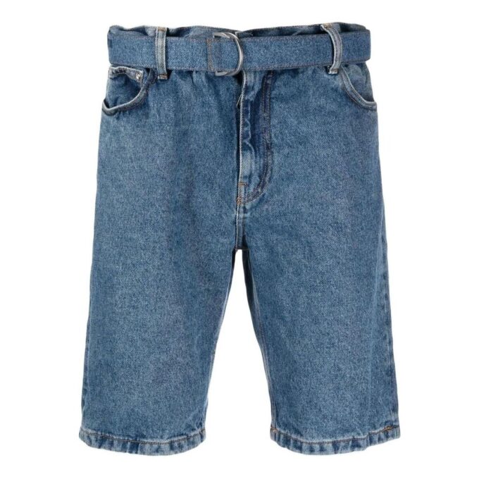 Pantaloni scurți din denim cu curea