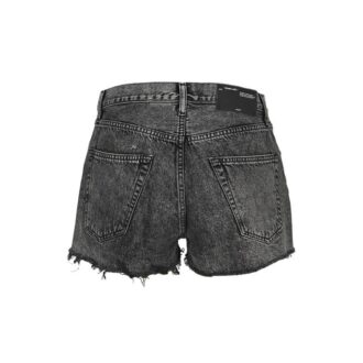 Pantaloni Scurți din Denim negru cu logo Off-White