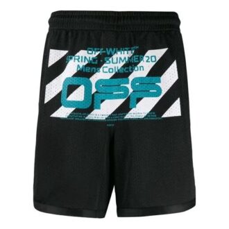 Pantaloni Scurți din plasă cu linii ondulate Negru/Multicolor Pantaloni Scurți din plasă cu linii ondulate Negru/Multicolor