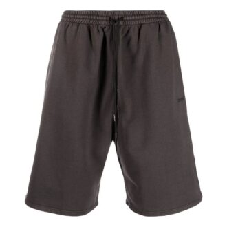 Pantaloni Scurți drepți pentru bărbați Off-White, cu imprimeu logo și talie elastică, maro Pantaloni Scurți drepți pentru bărbați Off-White, cu imprimeu logo și talie elastică, maro
