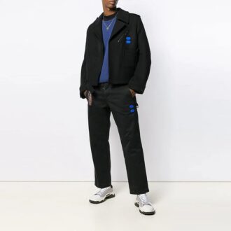 Pantaloni Scurți pentru bărbați Off-White cu model de săgeți, croială largă, negru Pantaloni Scurți pentru bărbați Off-White cu model de săgeți, croială largă, negru