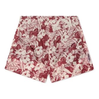 Pantaloni scurți roșii cu imprimeu floral pentru bărbați Off-White Pantaloni scurți roșii cu imprimeu floral pentru bărbați Off-White