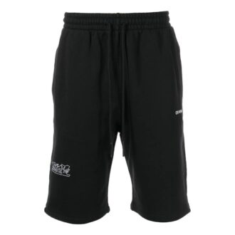 Pantaloni Scurți sport cu imprimeu logo SS22, croială larga, negru Pantaloni Scurți sport cu imprimeu logo SS22, croială larga, negru