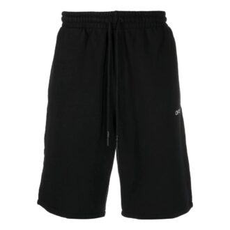 Pantaloni Scurți sport Off-White pentru bărbați, cu imprimeu Caravaggio, culoare solidă, negru Pantaloni Scurți sport Off-White pentru bărbați, cu imprimeu Caravaggio, culoare solidă, negru