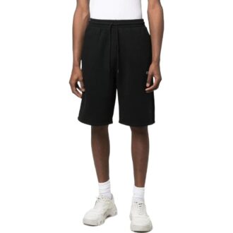 Pantaloni Scurți sport Off-White pentru bărbați, cu imprimeu Caravaggio, culoare solidă, negru Pantaloni Scurți sport Off-White pentru bărbați, cu imprimeu Caravaggio, culoare solidă, negru