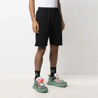 Pantaloni Scurți sport pentru bărbați SS21 cu logo, negri Pantaloni Scurți sport pentru bărbați SS21 cu logo, negri