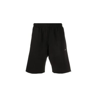 Pantaloni scurți sportivi cu săgeți imprimate, negri