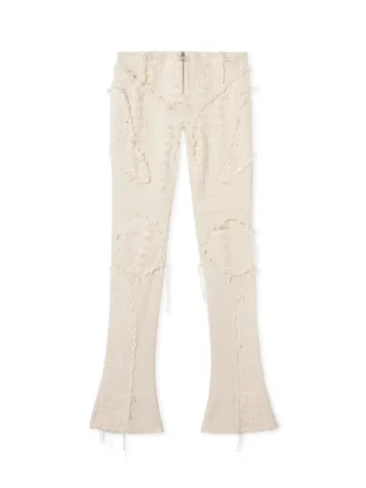 Pantaloni slim di tweed