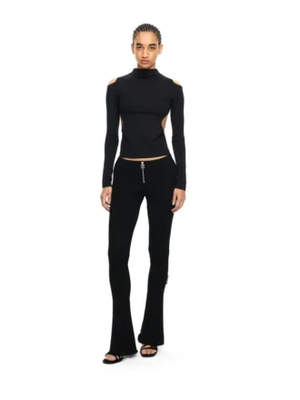 Pantaloni slim din jersey gros