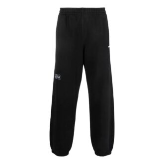 Pantaloni sport casual cu imprimeu logo Arrows, negri