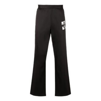 Pantaloni sport casual Off-White pentru bărbați FW22 cu model de săgeți/Pantaloni/Joggers Negru