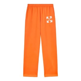Pantaloni sport cu model de săgeți SS22 „Portocaliu-Alb”