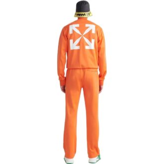 Pantaloni sport cu model de săgeți SS22 „Portocaliu-Alb”