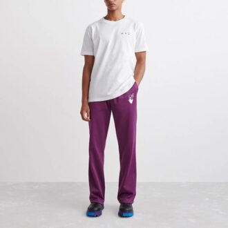 Pantaloni sport/pantaloni/joggers Off-White pentru bărbați, colecția SS22, culoare solidă, imprimeu cu logo, croială largă, violet Pantaloni sport/pantaloni/joggers Off-White pentru bărbați, colecția SS22, culoare solidă, imprimeu cu logo, croială largă, violet
