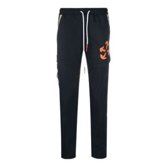 Pantaloni sport/pantaloni/joggers Off-White pentru bărbați FW21 cu imprimeu cu săgeți, croială slim, negru Pantaloni sport/pantaloni/joggers Off-White pentru bărbați FW21 cu imprimeu cu săgeți, croială slim, negru