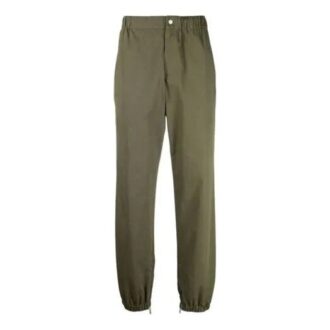 Pantaloni sport/pantaloni/joggers Off-White pentru bărbați FW21, culoare solidă, croială largă, verde Pantaloni sport/pantaloni/joggers Off-White pentru bărbați FW21, culoare solidă, croială largă, verde