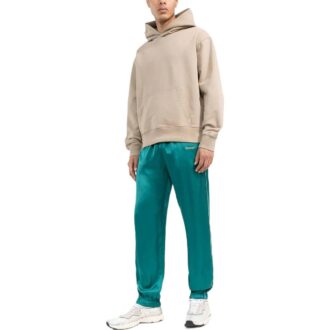 Pantaloni sport/pantaloni/joggers Off-White pentru bărbați FW22, cu talie elastică din satin, verde Pantaloni sport/pantaloni/joggers Off-White pentru bărbați FW22, cu talie elastică din satin, verde