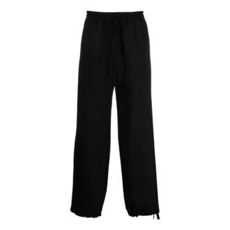Pantaloni sport/pantaloni/joggers Off-White pentru bărbați FW22, culoare solidă, cu logo brodat, croi drept, croi larg, negru Pantaloni sport/pantaloni/joggers Off-White pentru bărbați FW22, culoare solidă, cu logo brodat, croi drept, croi larg, negru